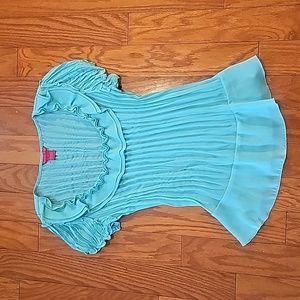 Womens SUNNY LEIGH Shirt. Size M. Color Green.